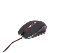 Gembird musg-001-r - ratón usb 2400dpi ambidextro, multicolor
