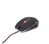 Gembird MUSG-001-R - Ratón USB 2400DPI ambidextro, Multicolor