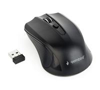 Gembird MUSW-4B-04 - Ratón (Ambidextro, Óptico, RF inalámbrico, 1600 DPI, Black)