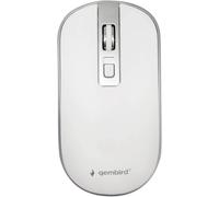 Gembird Ratón Óptico inalámbrico MUSW-4B-06-WS 1600 DPI Blanco y plata