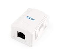 Gembird NCAC-1F6-01 Toma DE Pared APANTALLADA 1XRJ45, Cat.6, Blanco
