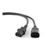 Gembird PC-189-VDE - Alargador de Cables de alimentación, 1.8m, Color Negro