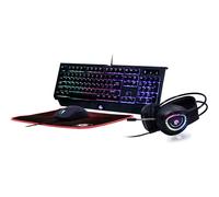 GEMBIRD Phantom Gaming GGS-UMGL4-01 Juego 4 EN 1 Iluminado Teclado (Ingles) + RATÓN + Alfombrilla + Auriculares