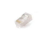 Gembird PLUG5SP/10 - Conector (RJ-45, Transparente, SF/UTP (S-FTP), RoHS, CE, ISO 9001, 10 Pieza(s), 100 mm)