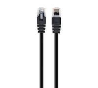 Gembird PP12-0.5M/BK Cable de Red RJ45 Cat5e 50cm Negro