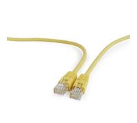 Gembird PP12-1M/Y 1m Cat5e U/UTP (UTP) Amarillo - Cable de Red (Cat5e, RJ-45, RJ-45, Macho/Macho, Oro, 10/100/1000Base-T(X))
