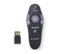 Gembird Presentador inalámbrico WP-L-11 con puntero láser IR para pantalla de proyección