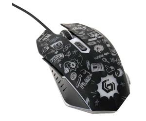 gembird Raton 6 Botones Wired Optical LED Negro