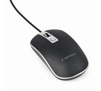 gembird Raton Wired Optical Mouse USB Black Silver