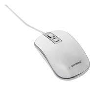 gembird Raton Wired Optical Mouse USB White Silver