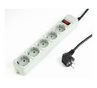 GEMBIRD REGLETA , 5 ENCHUFES, PROTECTOR CONTRA SOBRETENSIONES, 15 PIES