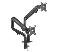 SOPORTE ESCRITORIO AJUST GEMBIRD CON BRAZO PARA 2 PANTALLAS 17-32 HASTA 8 KG