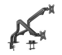 GEMBIRD Soporte de Escritorio Ajustable con Brazo de Montaje para 2 Pantallas (inclinable), 17â€ -32â€, hasta 8 kg Marca