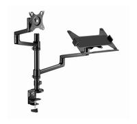 SOPORTE DE MESA GEMBIRD AJUSTABLE BRAZO PARA MONITOR Y BANDEJA PARA PORTÁTIL