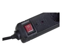 Gembird spg5-c-10 limitador de tensión negro 5 salidas ac 250 v 3 m