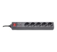 Gembird spg5-c-5 base múltiple 1,5 m 5 salidas ac negro
