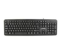 Gembird Standard - Teclado USB con diseño de lunares, color negro
