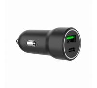 Cargador de coche USB Gembird TA-UC-A2PDQC20-CAR-01 20W QC 3.0 PD 2 Puertos Negro