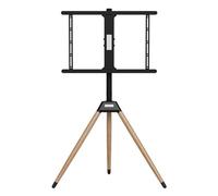 Soporte TV Gembird TVS-75ST-01 Base Giratoria, Altura Ajustable, 32-75", 35kg, Negro/Madera