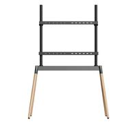 Gembird tvs-86f-01-bk soporte para tv 2,18 m (86') negro, madera