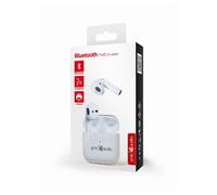 Auriculares Gembird inalámbricos Bluetooth TWS, indicador LED, micrófono, blanco