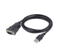 Gembird UAS-DB9M-01 - Cable convertidor USB - puerto serie, 1.5 m, Negro