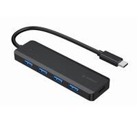 Gembird uhb-cm-u3p4p-01 hub de interfaz usb 3.2 gen 1 (3.1 gen 1) type