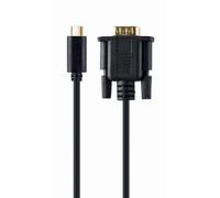 Gembird USB C to VGA M 2M Black Blister Adapter