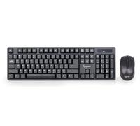 Gembird Wireless Desktop Set, US Layout, Black
