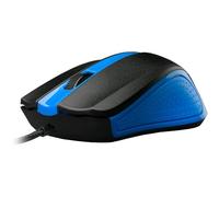 Gembird WM-01 - Ratón (Óptico, USB, 1200 dpi, Negro, Azul)
