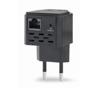 Gembird wnp-rp300-03-bk repetidor y transceptor repetidor de red 300 m
