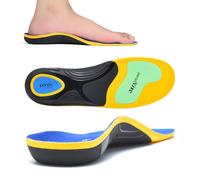 GemChve Plantillas Fascitis Plantar,Arco Pie Aplicable para Pies Planos,Dolor en Los Pies Aplicable a Zapatillas Deportivas y Calzado de Seguridad Yellow 36-38.5 EU