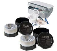 GEMCORE 2 x s.o.s. light baliza luminosa V16 LUZ Emergencia preseñalización Peligro DGT V16-en Estuche-autónoma o conexión a Toma de Corriente del vehículo, Base imantada, Caja Kit Primeros Auxilios