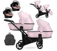 Gemelar BRAV DUO - COLOR : Rosa, BRAV ASIENTOS DE COCHE: SI DOS ASIENTOS ( +140 €)