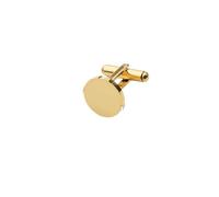 Gemelli Uomo 10Pcs/Lot 15mm 20mm Round Cufflinks Stainless Steel Mirror Polish Blank(Gold color 15mm)