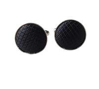 Gemelli Uomo 1Pair Men's Vintage Tone Twist Cuff Links Wedding Gift(Black cloth)