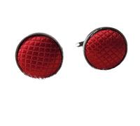 Gemelli Uomo 1Pair Men's Vintage Tone Twist Cuff Links Wedding Gift(Red)