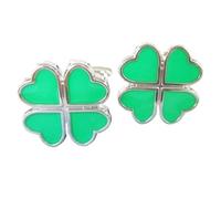 Gemelli Uomo Fashion Designs Clover Leaf Cufflink Cuff Link 1 Pair(Color-17)