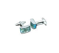 Gemelli Uomo Gemelos de camisa rectangulares concha clásica, 1 par, negocios, hombres, mujeres y bodas