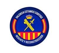 Gemelolandia | Parche Hook and Loop de la Guardia Civil Valenciana - Edición Limitada - 8 x 8 cm - Ideal para mochilas y ropa