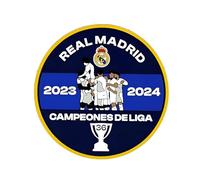 Gemelolandia | Parche PVC Hook and Loop Equipo Campeón de Fútbol 2023/2024 - Edición Limitada - 8 x 8 cm - Ideal para mochilas y ropa