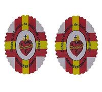 Gemelolandia | Park 2 Parches Termoadhesivo Detente de Bala Carlista 5,5x4cm | Muy Adherentes | Patch Stickers Para Decorar Tu Ropa | Fáciles de Poner