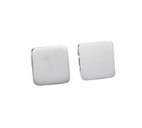 Gemelos 1 Pair Gold Color Stainless Steel Cufflink For Men Wedding Jewelry Shirt Blazer Cuff Button Clip(Square Silver)