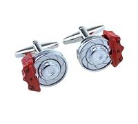 Gemelos 2 Piezas Disco De Freno Pinza Metal Pintado Motocicleta Traje De Hombre Gemelos Giratorios