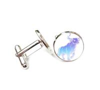 Gemelos, Amuleto Tótem De Ganado Azul Difracción Espectral, Tauro Doce Signos Del Zodiaco, Hebilla De Puño De La Suerte Personalizada, Accesorio De Camisa Regalo Para Contador Jefe Negocios Boda Gr