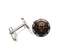 Gemelos, Ángel Géminis, Cibernético, Relieve Vintage, Regalo De Afortunada Para Amigos, Versátil, Doce Signos Del Zodiaco, Hebilla De Puño Personalizada, Accesorio De Camisa, Regalo Para Padre, E
