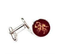 Gemelos, Ángel Géminis Clásico Nebulosa Partícula Flujo Suerte Amigo Regalo, Doce Signos Zodiacales Versátiles, Hebilla De Puño Personalizada, Accesorio De Camisa Regalo Para Padre Esposo Fiesta