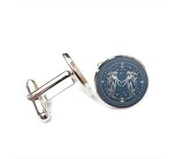 Gemelos, Ángel Géminis Textura Estrella Topología Suerte Regalo Amigo, Versátil Doce Signos Del Zodíaco, Hebilla De Puño Personalizada, Accesorio De Camisa Regalo Para Padre Esposo Fiesta Boda G
