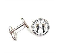 Gemelos, Ángel Géminis, Topología Cyber Star, Regalo De La Suerte Para Amigos, Versátil, Doce Signos Del Zodiaco, Hebilla De Puño Personalizada, Accesorio Para Camisa, Regalo Para Padre, Espo
