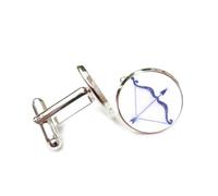 Gemelos, Arco, Halo De Nebulosa, Entrelazamiento Cuántico, Sagitario, Doce Signos Del Zodiaco, Hebilla De Puño Personalizada, Regalo Para Camisa, Accesorio Para Contable, Jefe, Negocios, Boda, Baile